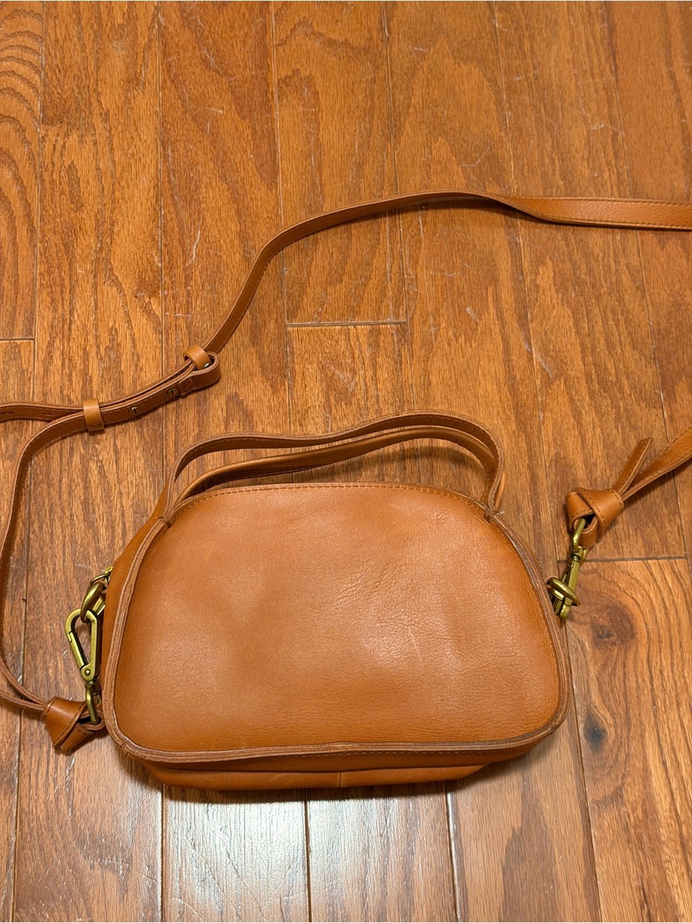 Madewell Leather Camera Crossbody Bag